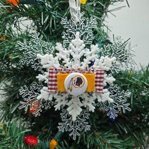 Washington Commanders Ornament Redskins NFL Football Christmas Holiday Decor